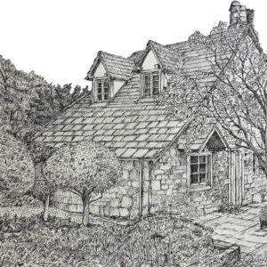 Bolton Abbey Tea Cottage Painting